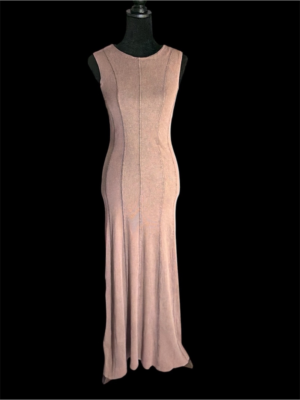 Zara Sleeveless Maxi Dress in Dusty Mauve - Picture 2 of 4